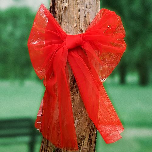 How To Decorate Your Street With Giant Tree Bows