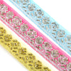Embellished Beaded Florals Lurex Trim