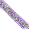 Embellished Beaded Florals Lurex Trim
