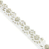 Embellished Beaded Florals Lurex Trim