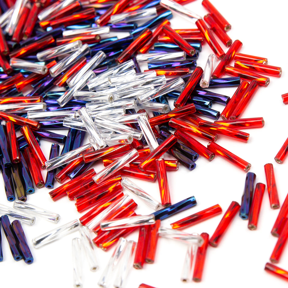 Twisted Preciosa Bugle Beads - 11mm