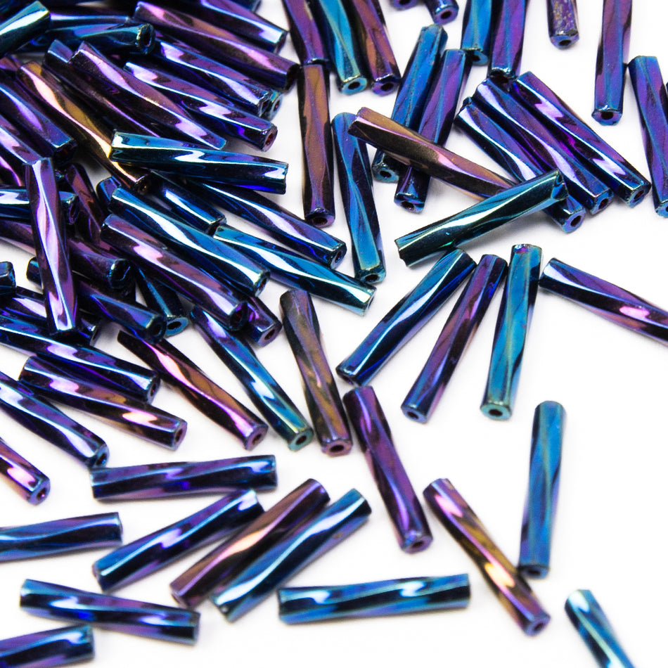 Twisted Preciosa Bugle Beads - 11mm