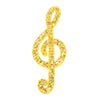 Treble Clef Sequin & Beaded Motif - Medium