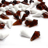 Diamond Faceted Teardrop Beads - Horizontal Drilled - 18x9mm (24 Pack)
