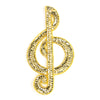 Treble Clef Sequin & Beaded Motif - Large
