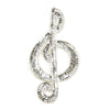 Treble Clef Sequin & Beaded Motif - Large