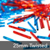 Twisted Preciosa Bugle Beads - 25mm