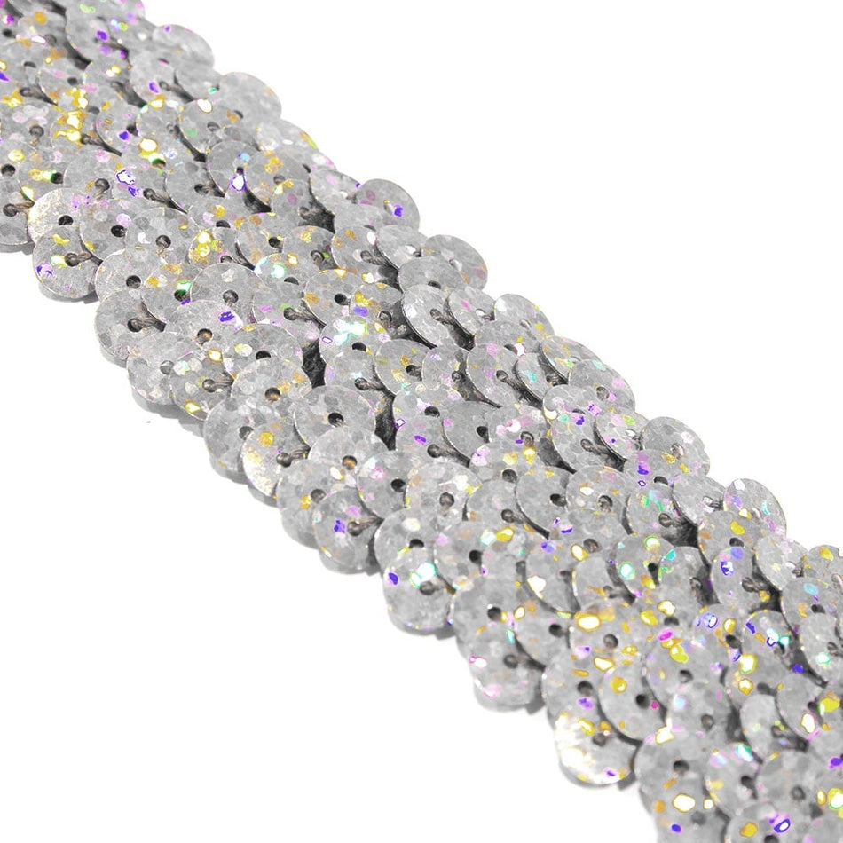 3-Row Stretch Sequin Trim