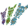 Swirl Crest Iron-On Embroidered Motif