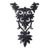 Swirl Crest Iron-On Embroidered Motif
