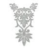 Swirl Crest Iron-On Embroidered Motif