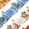 Roses & Leaves Embroidered Trim