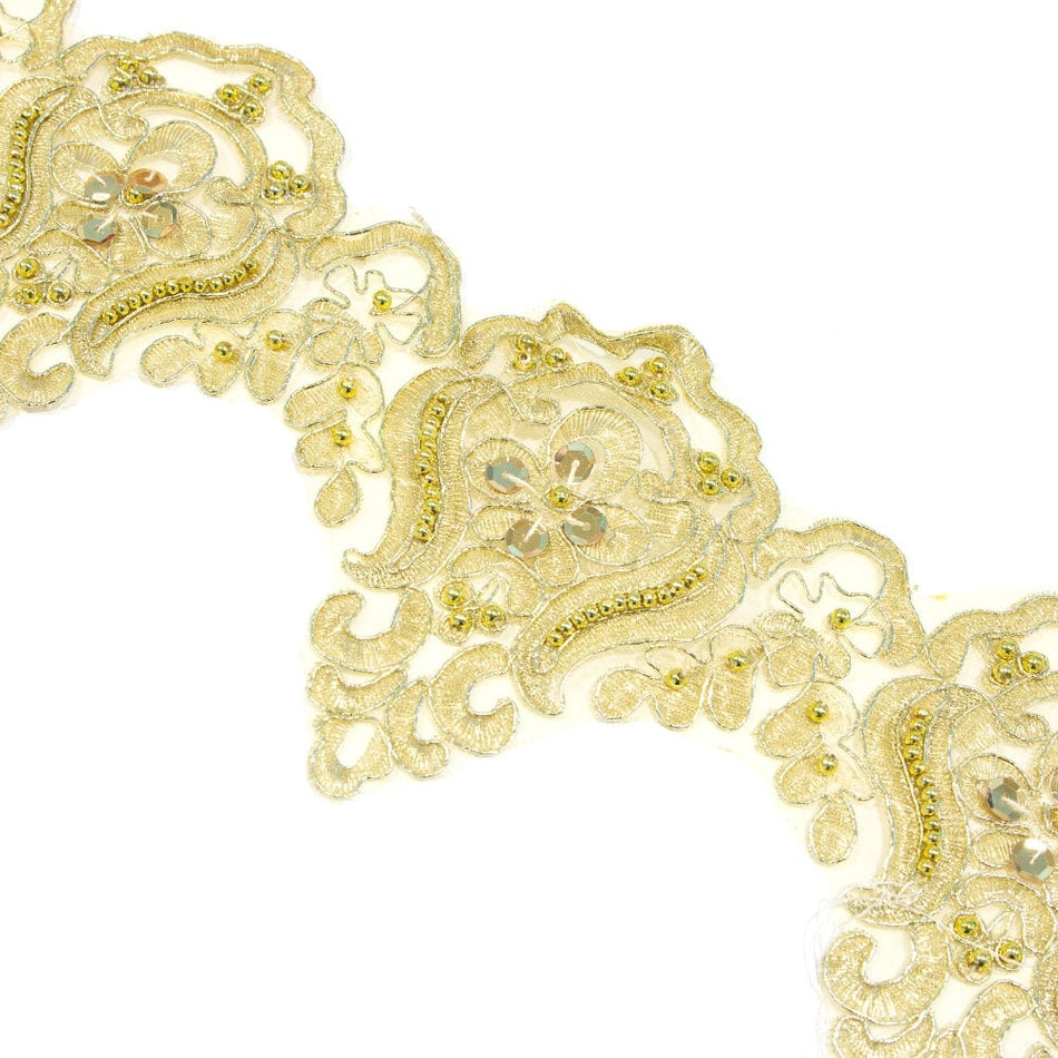 Lace Trim w Sequins & Beading