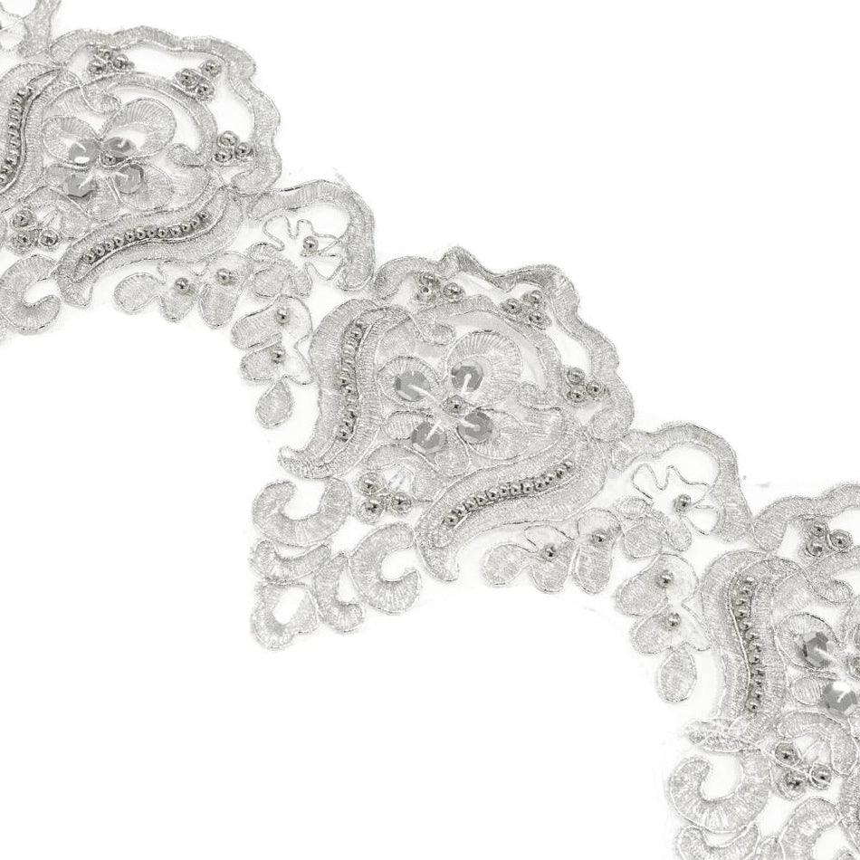 Lace Trim w Sequins & Beading