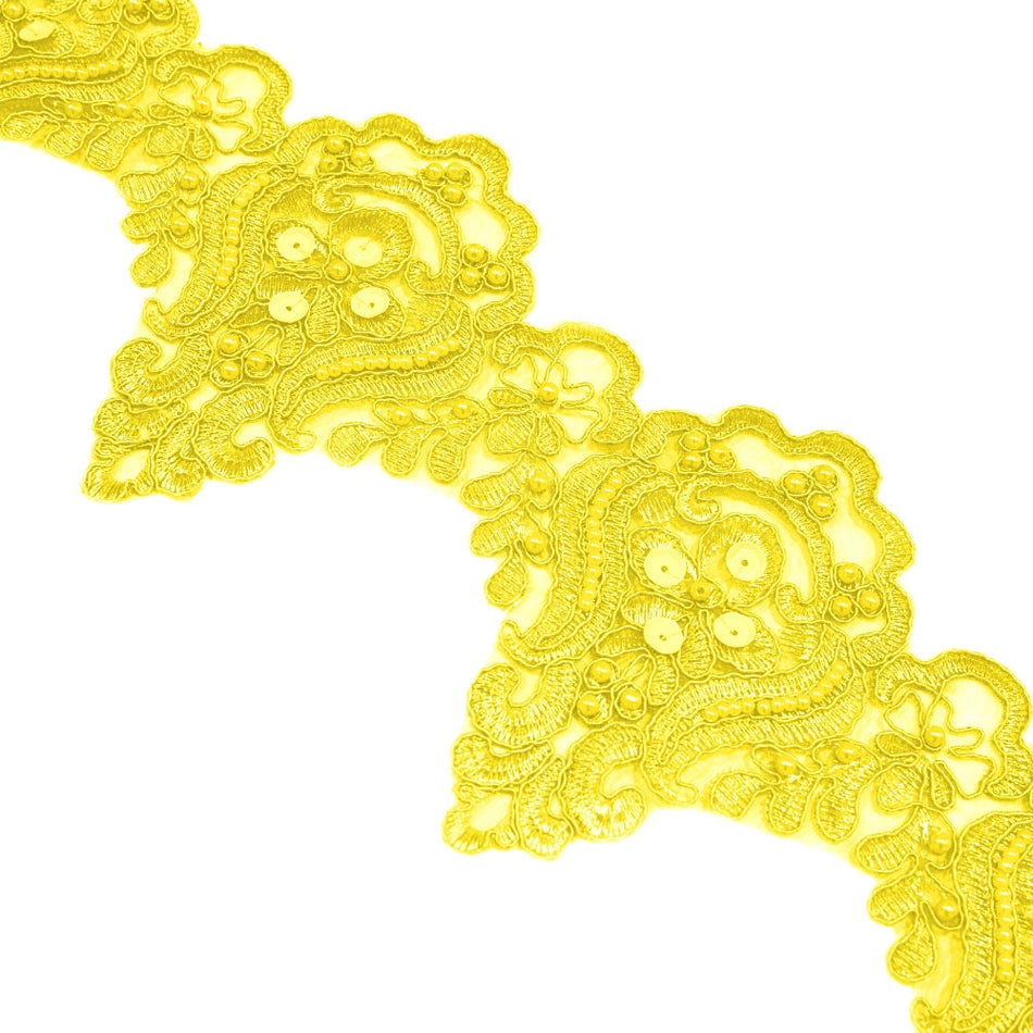 Lace Trim w Sequins & Beading