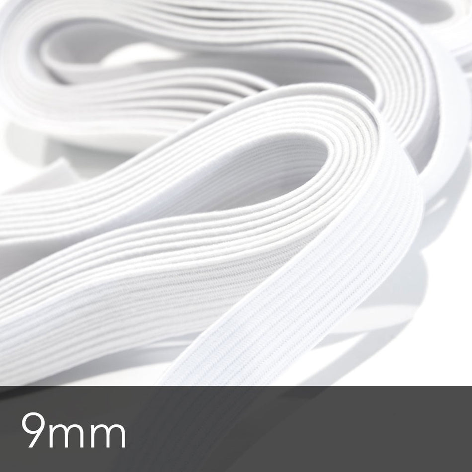 Braided Flat Elastic - 9mm