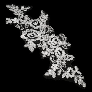 Small Rose Vine Lace Motif - Alencon