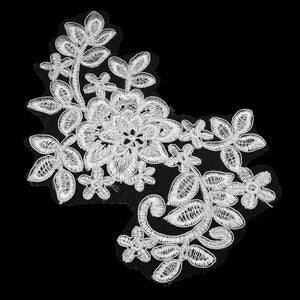 Peony Vine Lace Motif - Alencon
