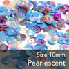 Round Cup Sequins - Pearlescent - 10mm