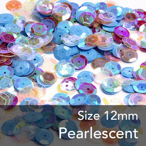 Round Cup Sequins - Pearlescent - 12mm