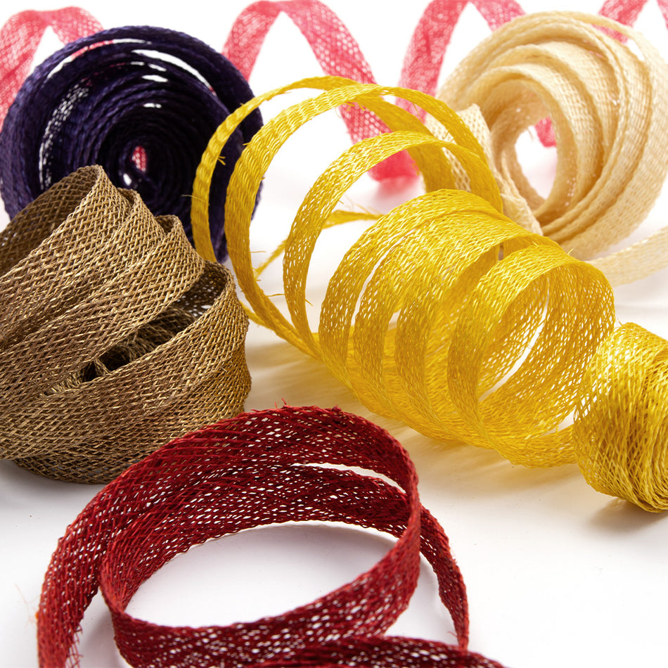 Sinamay Bias Binding/Ribbon - 10mm (1.5m Cut)