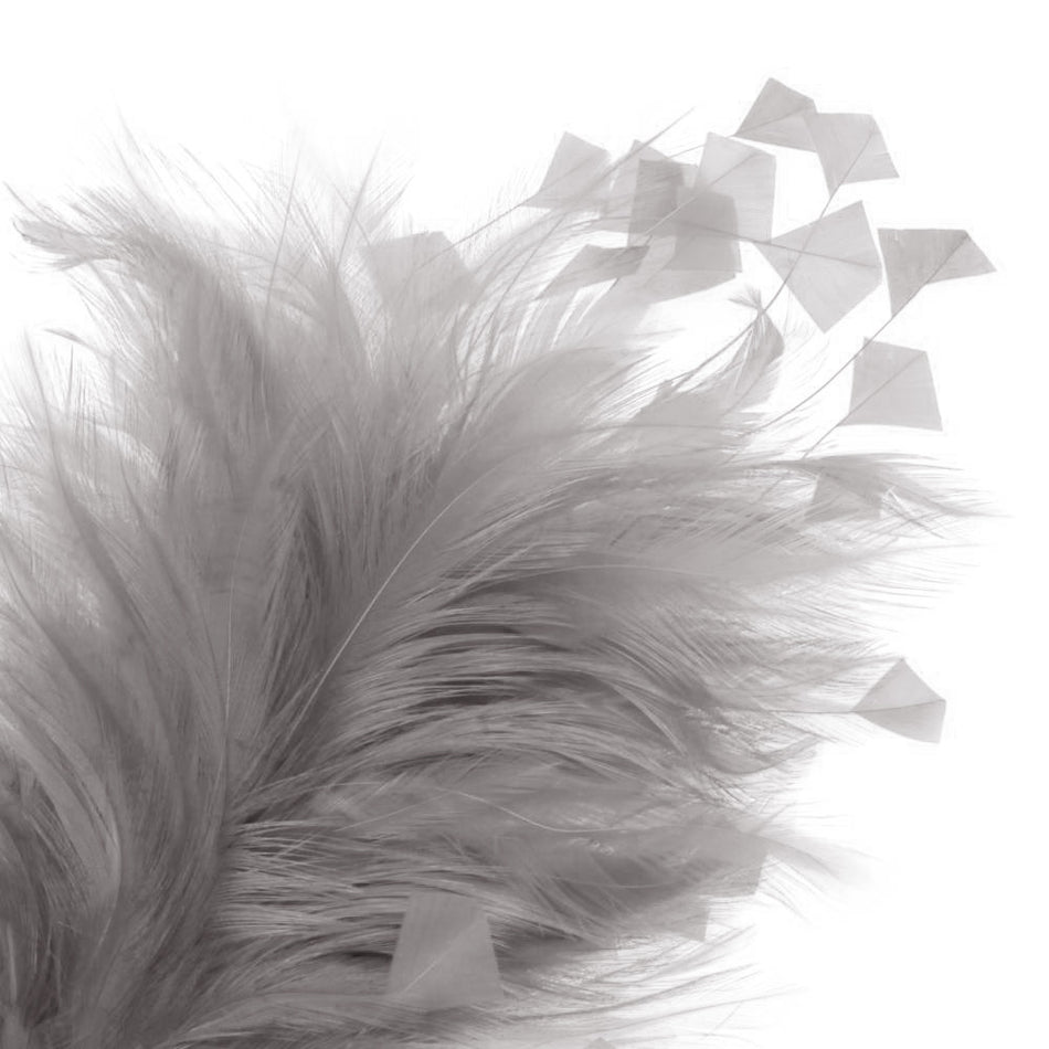 Feather Wire Mount - Hackle & Stripped Coque