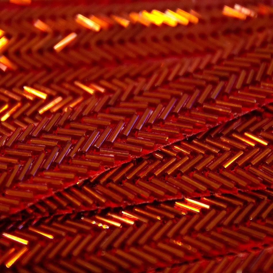 Accented Bugle Bead Trim