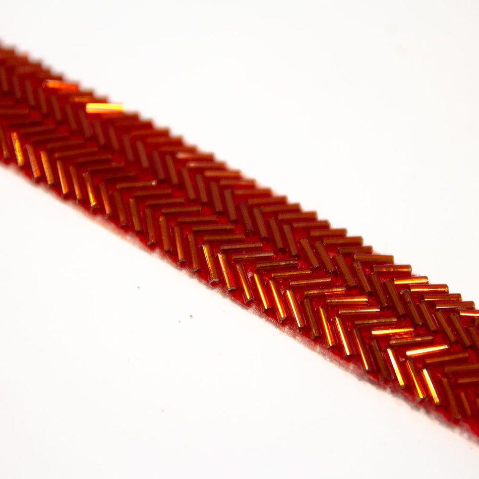 Accented Bugle Bead Trim