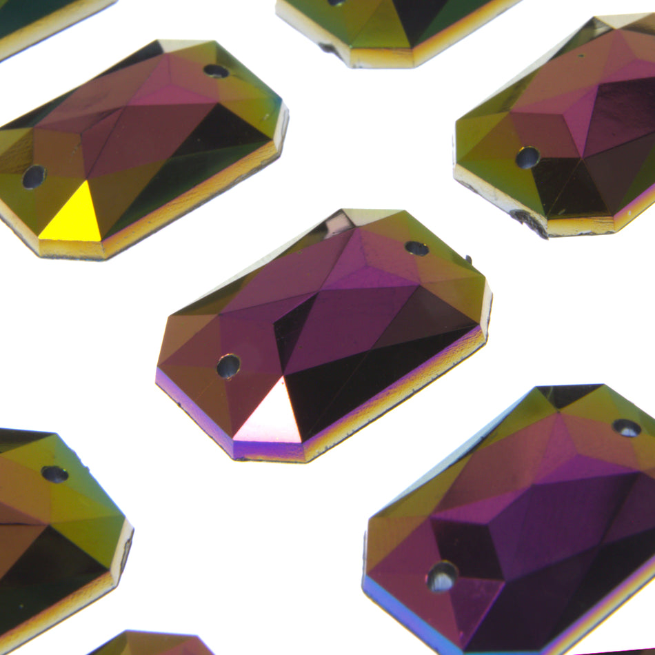 Rectangle  Resin Sew-On Rhinestones