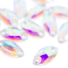 Horse Eye / Marquise Flat-Back Glass Sew-On Rhinestones (12 Pack)