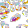 Teardrop / Pear Flat-Back Glass Sew-On Rhinestones (12 Pack)