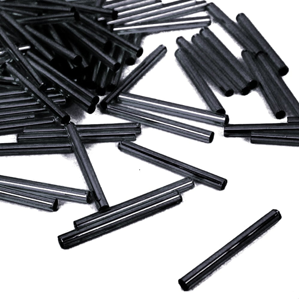 Straight Preciosa Bugle Beads - 25mm
