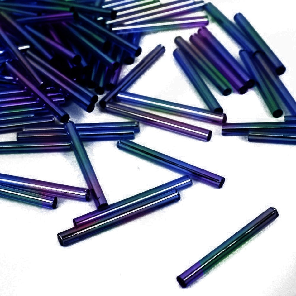 Straight Preciosa Bugle Beads - 25mm