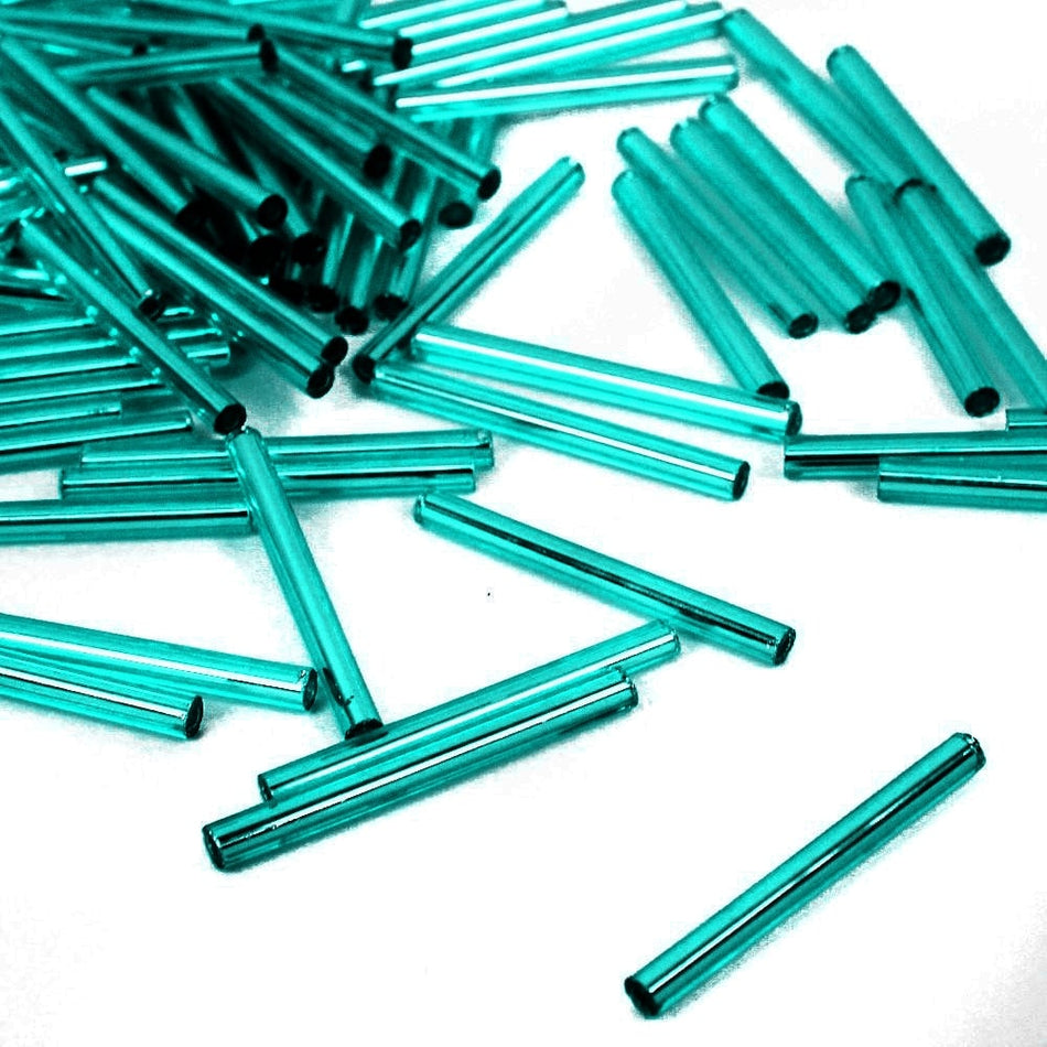 Straight Preciosa Bugle Beads - 25mm