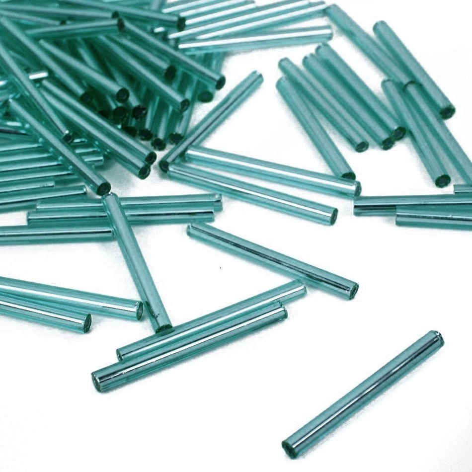 Straight Preciosa Bugle Beads - 25mm