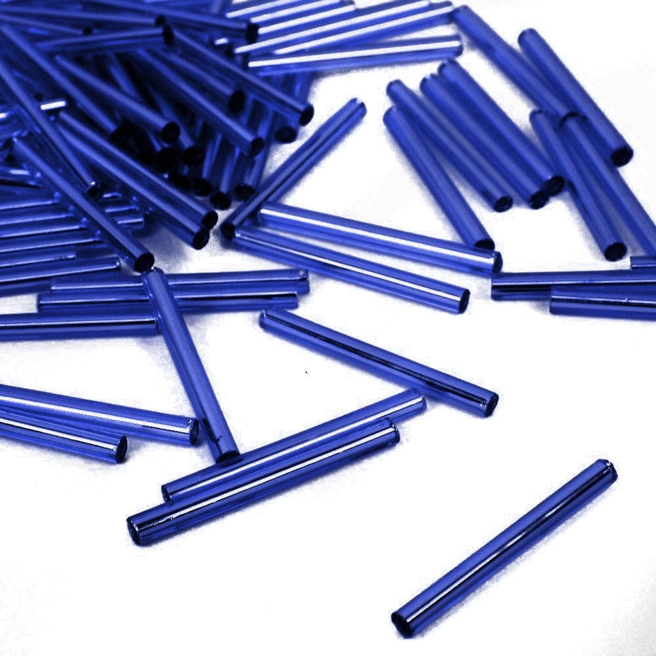 Straight Preciosa Bugle Beads - 25mm