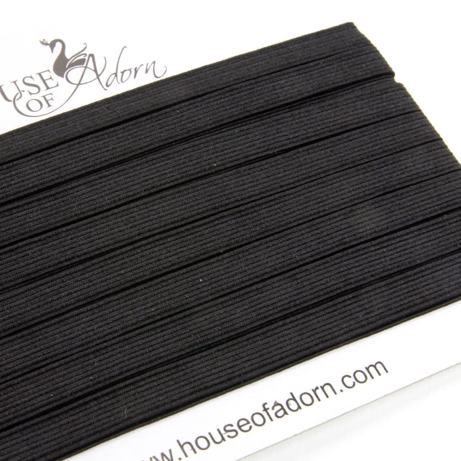 Braided Flat Elastic - 6mm (3m Cut)