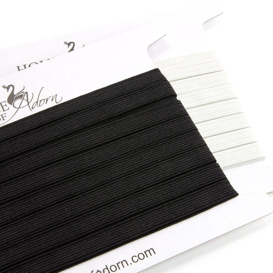 Braided Flat Elastic - 6mm (3m Cut)