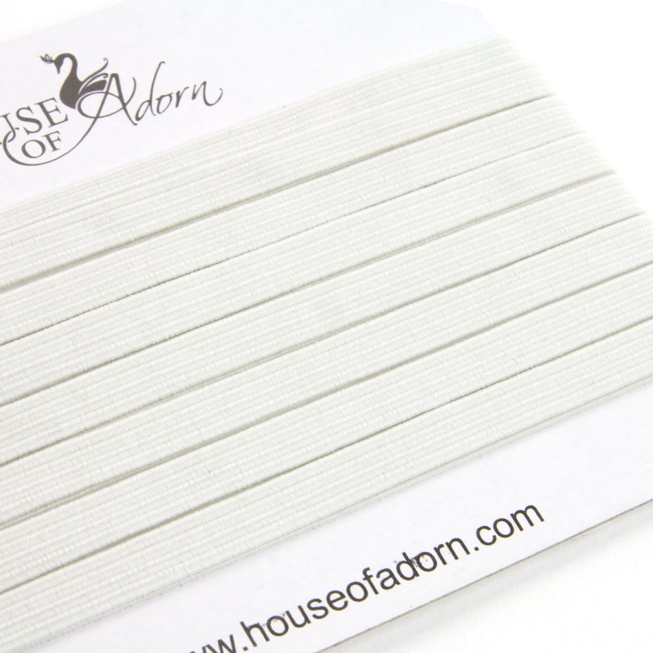 Braided Flat Elastic - 6mm (3m Cut)