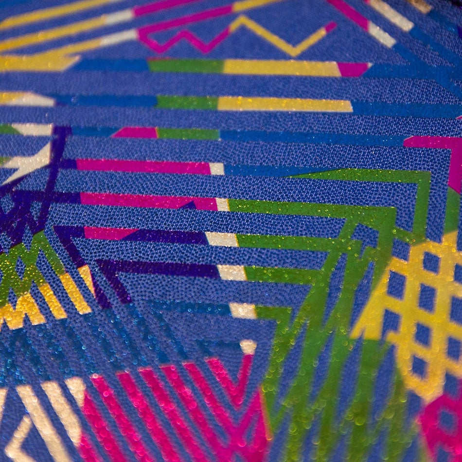 Bel-Air Stripe w Foil Finish Nylon Spandex