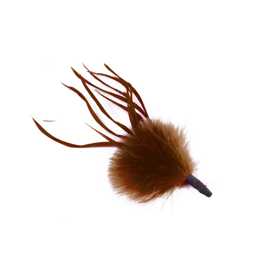 Marabou Tuft Feather Bunch w Spiky Biot