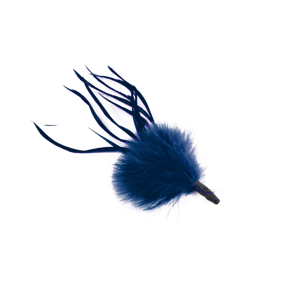 Marabou Tuft Feather Bunch w Spiky Biot