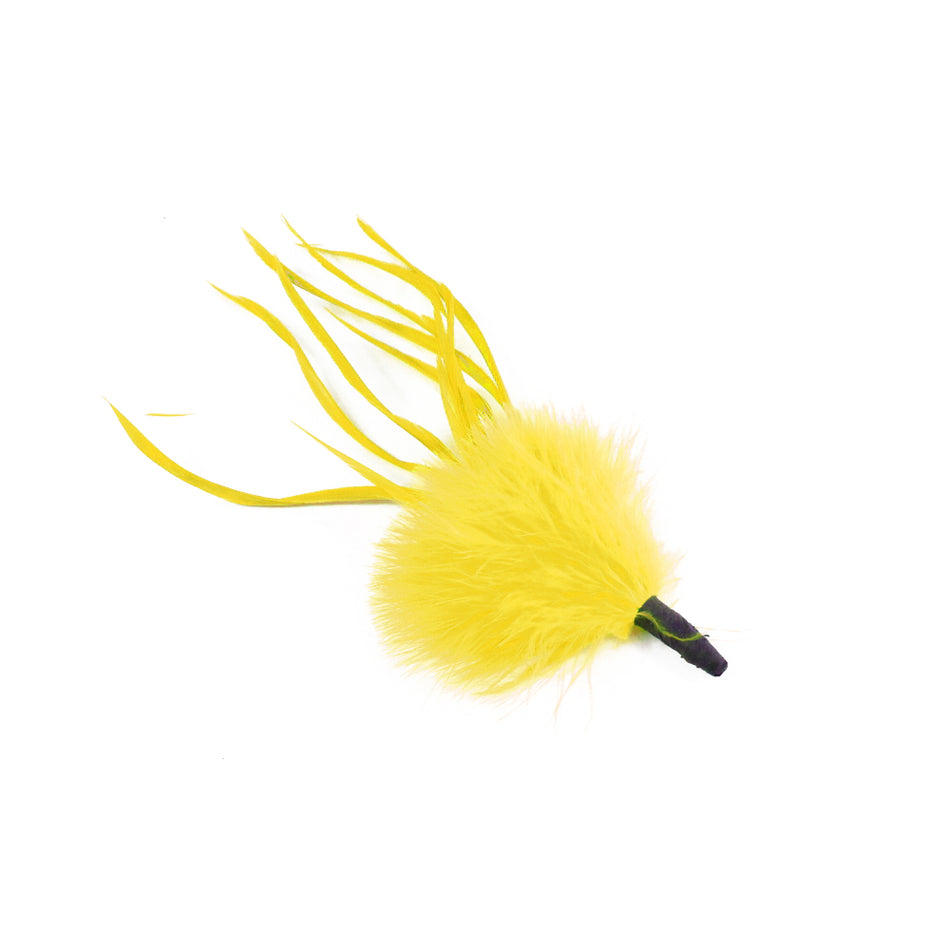 Marabou Tuft Feather Bunch w Spiky Biot