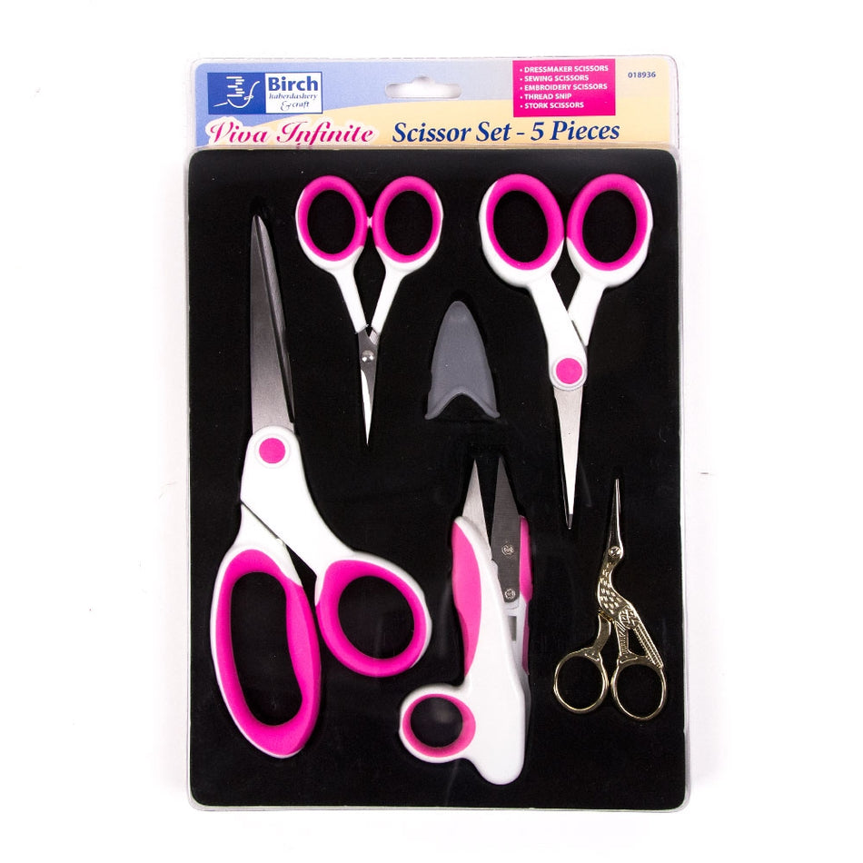 Birch - Stainless Steel Scissor Set (5 Pack)
