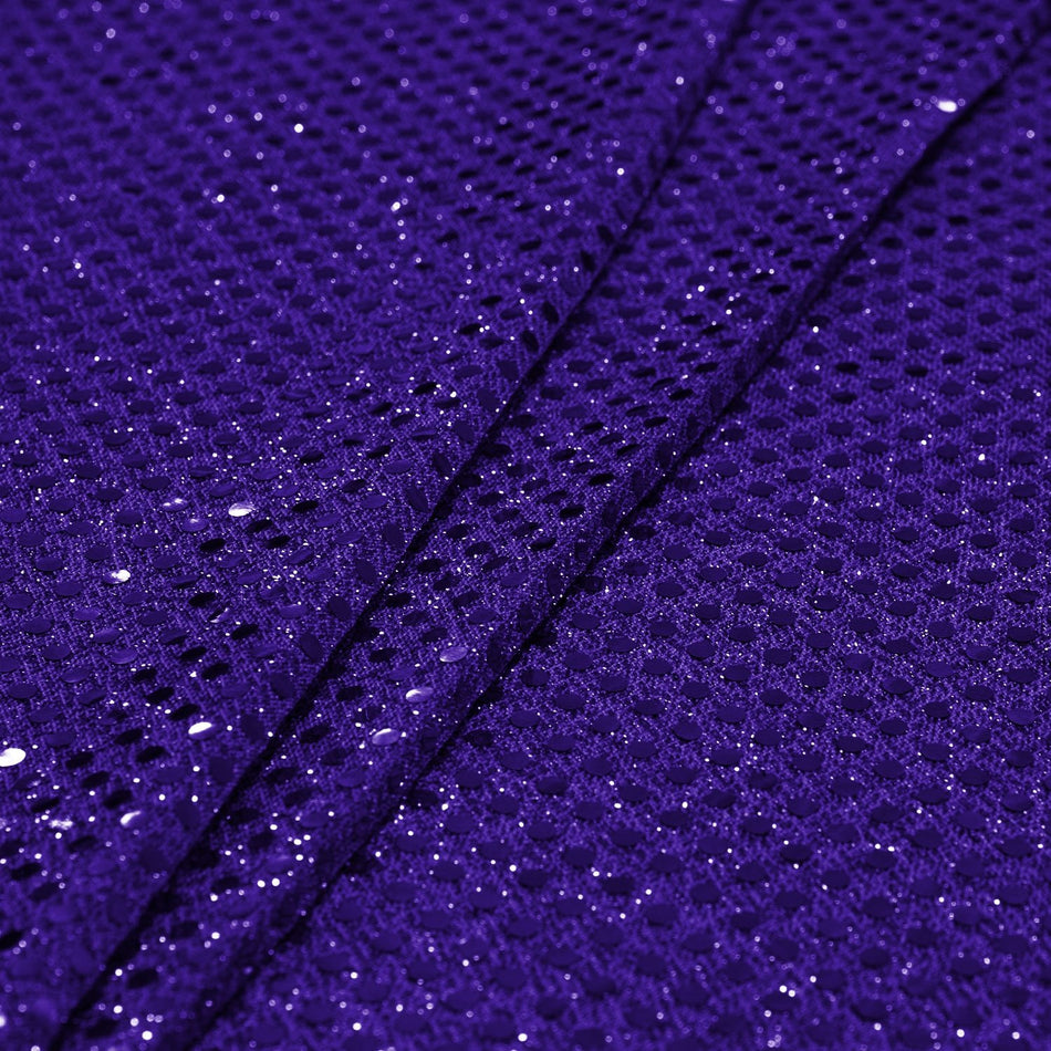 Disco Round Sequins on Mesh Net w Lurex - 3mm