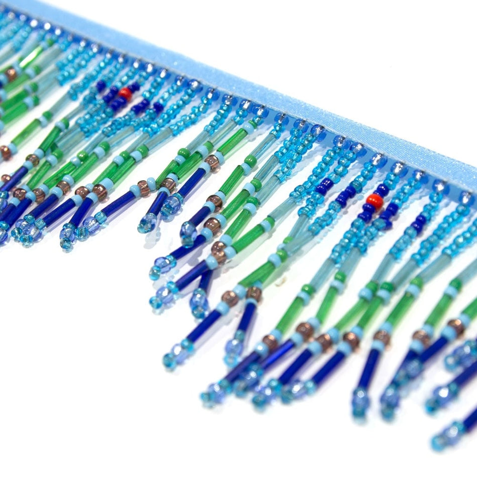 Bugle & Seed Bead Tassel Trim
