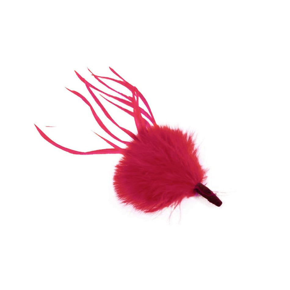 Marabou Tuft Feather Bunch w Spiky Biot