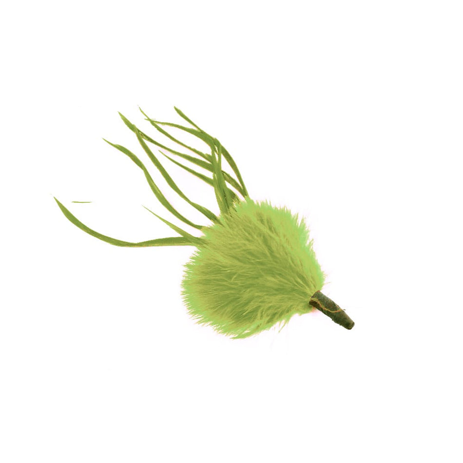 Marabou Tuft Feather Bunch w Spiky Biot