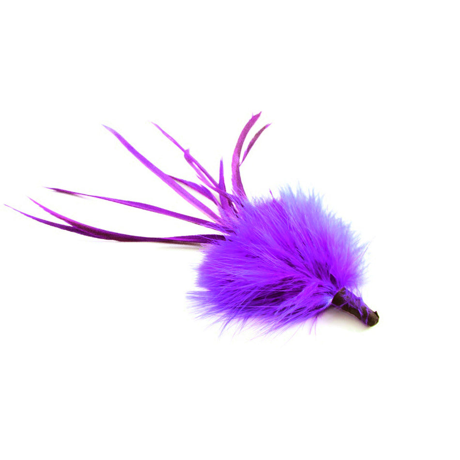 Marabou Tuft Feather Bunch w Spiky Biot
