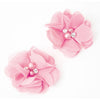 Flower Chiffon Diamante Pearl (Pair)